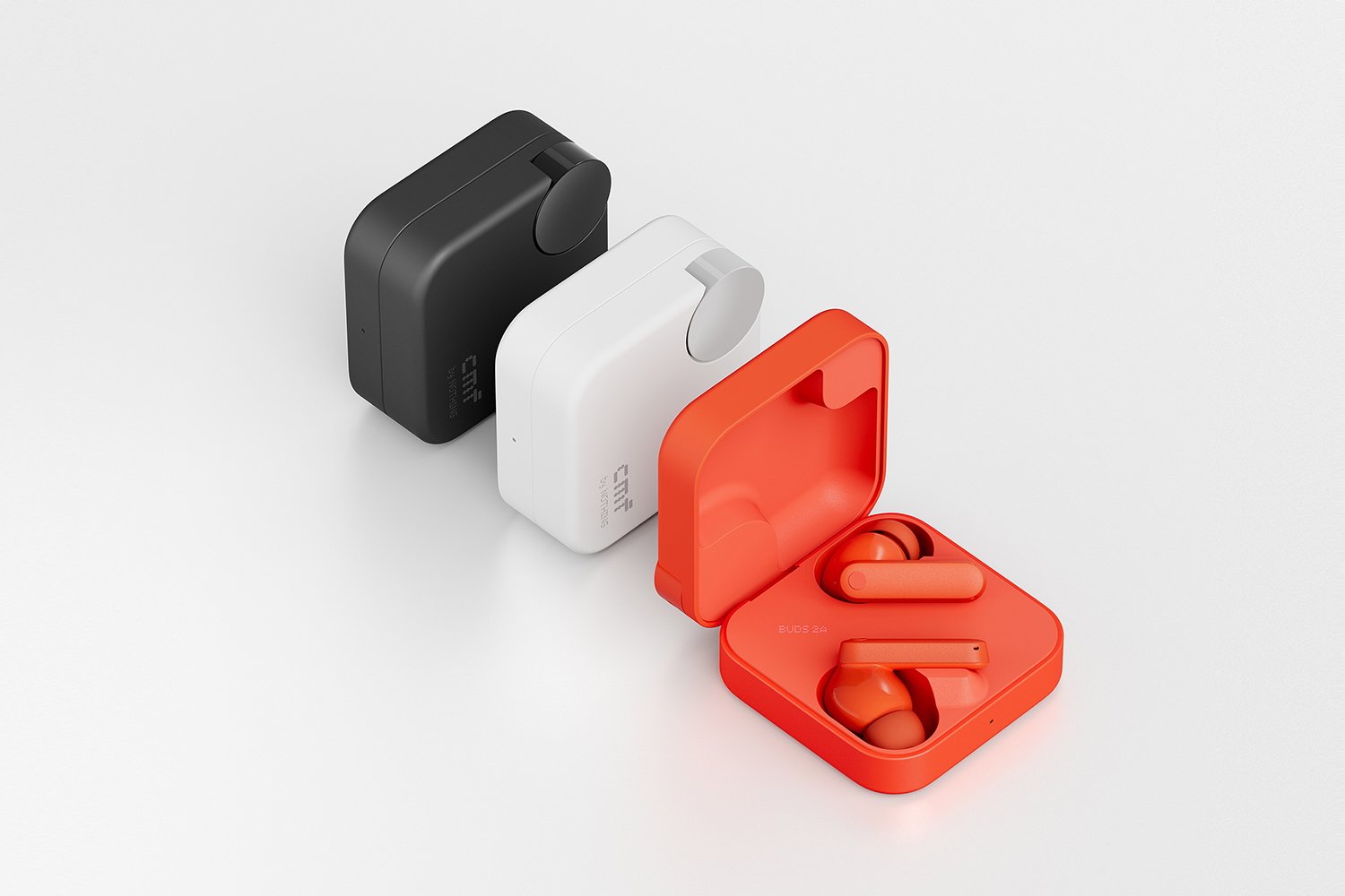 The CMF Buds 2a in different colors.