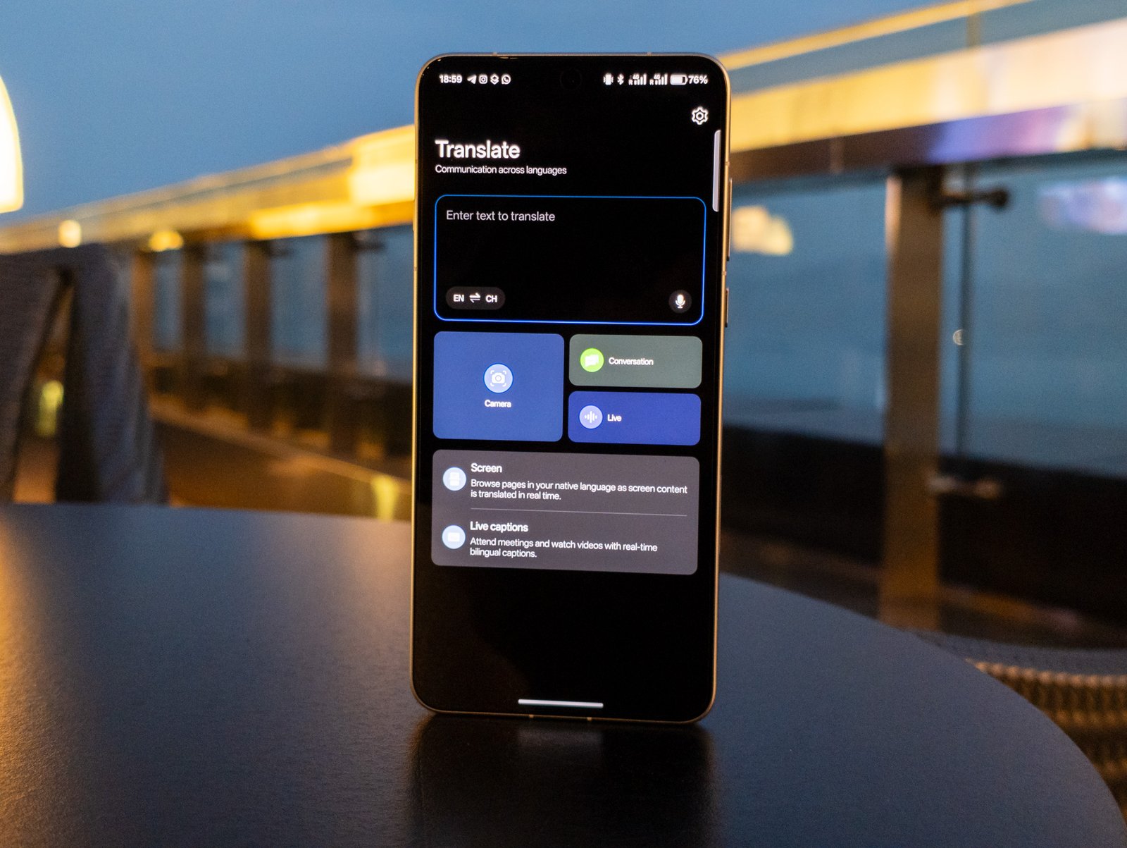 AI translation app on the Oppo Find X8 Ultra