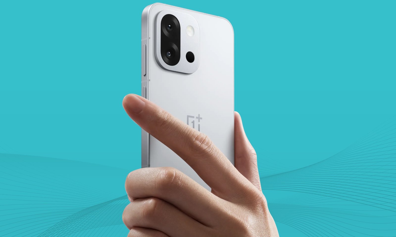 OnePlus 13T depicted in white color.