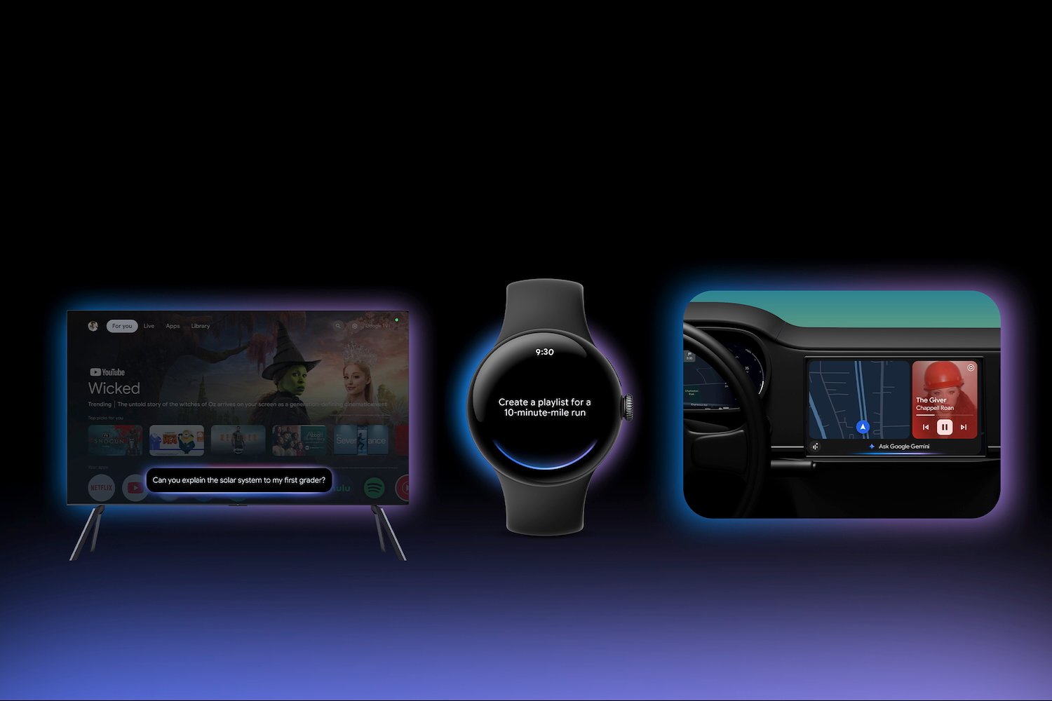 Google Gemini on new devices.