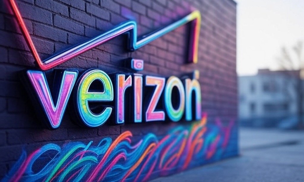 Verizon graffiti.
