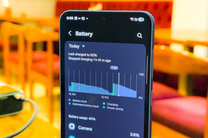 Battery performance of Samsung Galaxy S25.