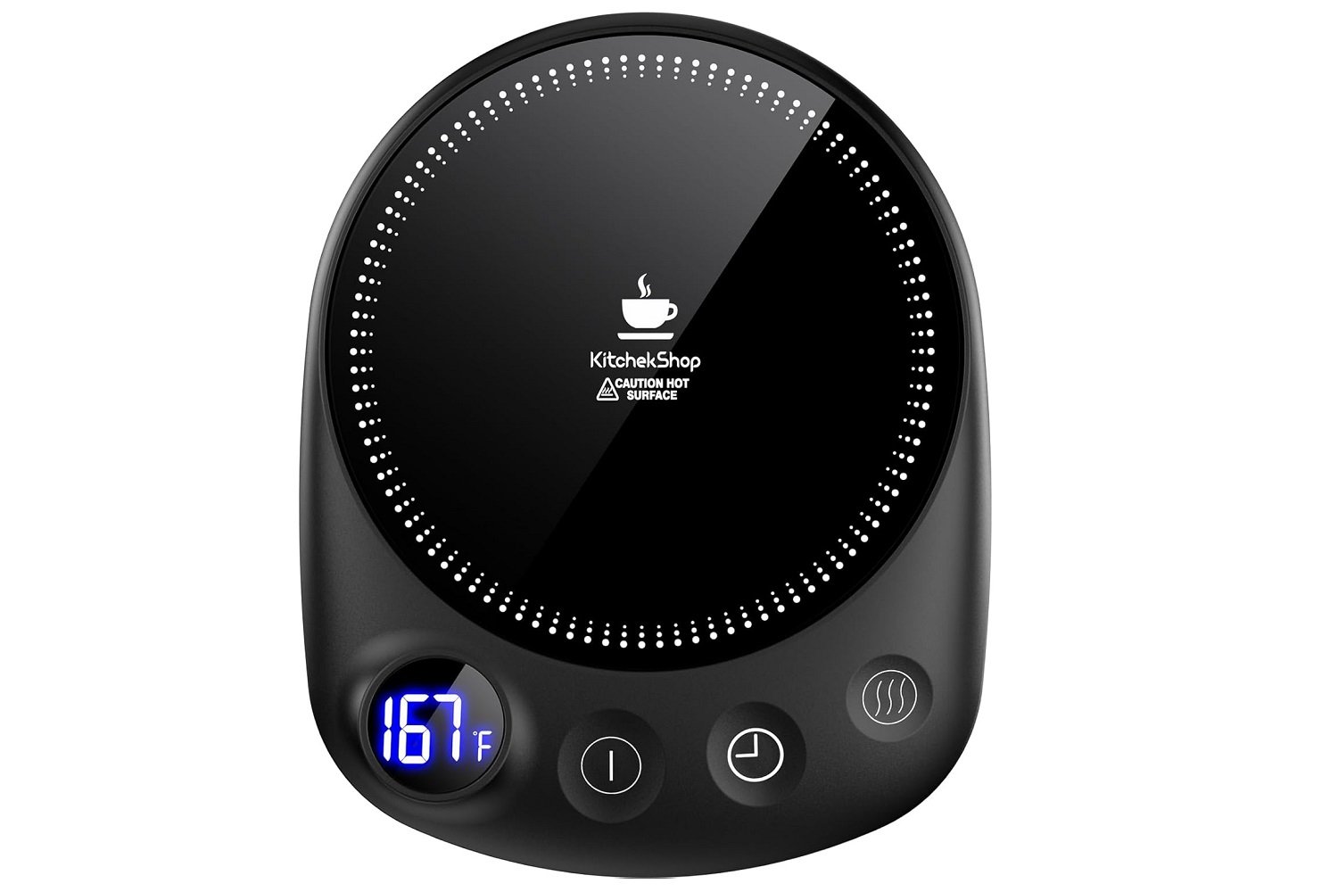 The KitchekShop Coffee Mug Warmer on a white background.