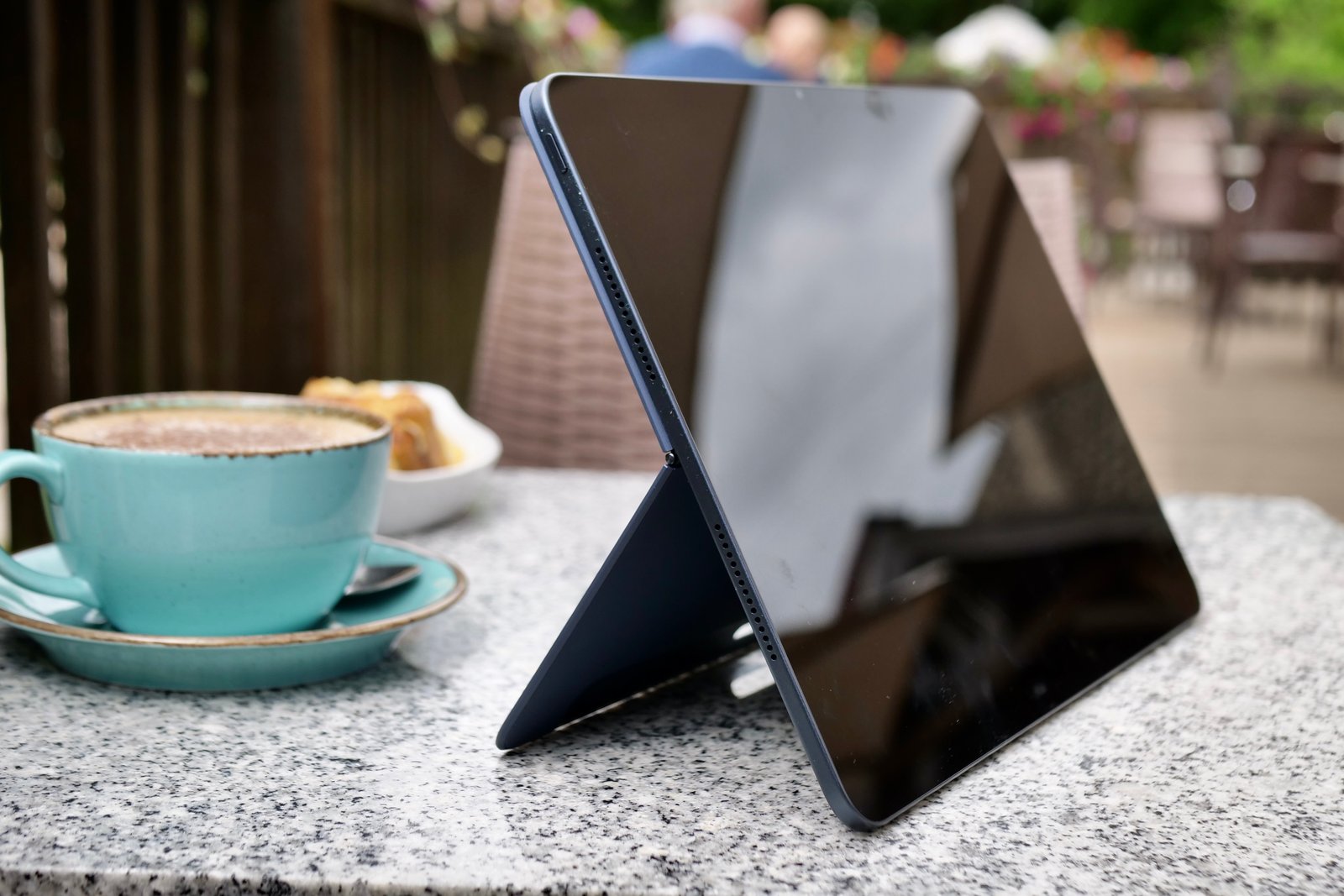 The OnePlus Pad 3's kickstand.