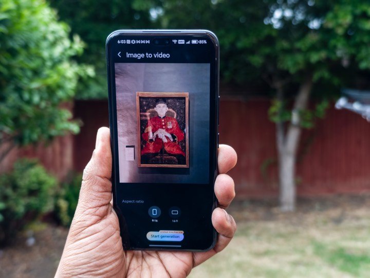 Google Veo 2 in action on the Honor 400 Pro AI Image to Video feature