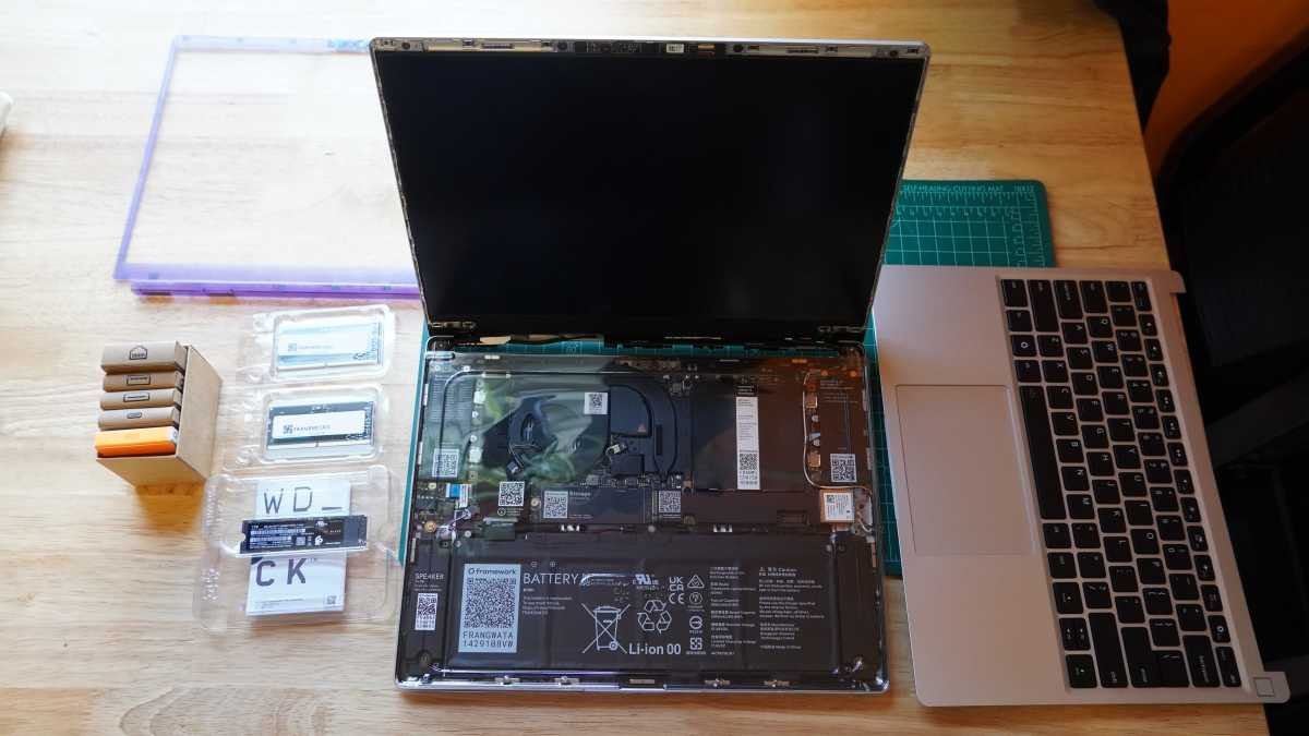 Framework Laptop 13 (2025) taken apart