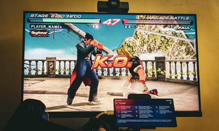 Tekken on monitor with Red Magic 10S Pro.
