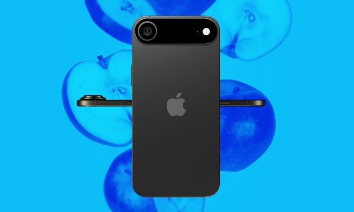Alleged concept render of the iPhone 17 Air in black.