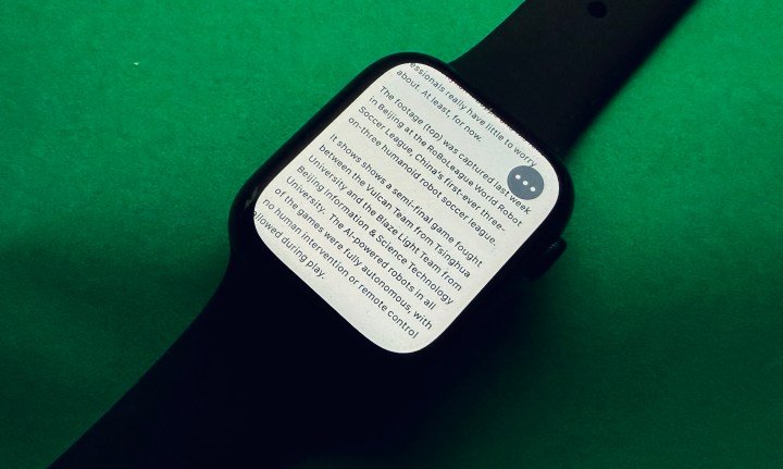 Surfing the internet with Ant Browser via an Apple Watch.