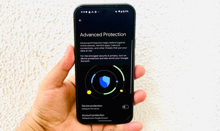 Advanced Protection in Android 16.