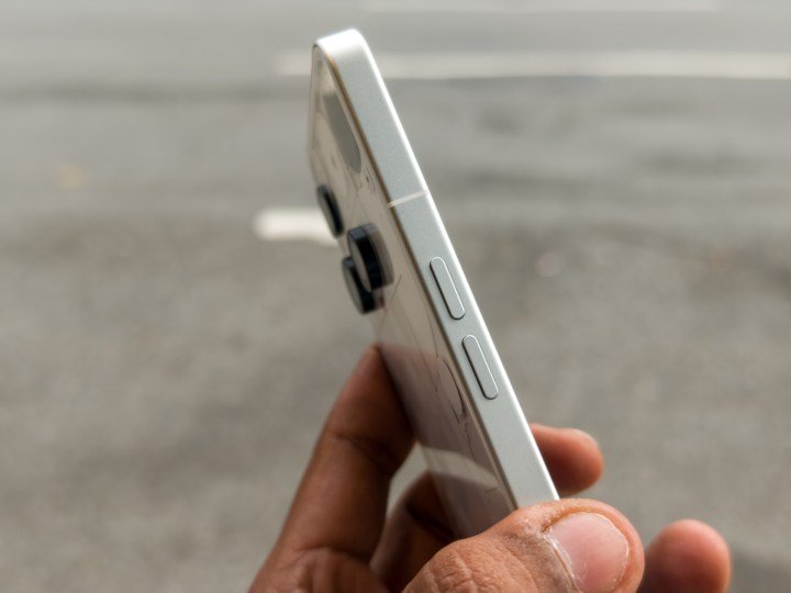 The volume keys on the Nothing Phone 3 in white