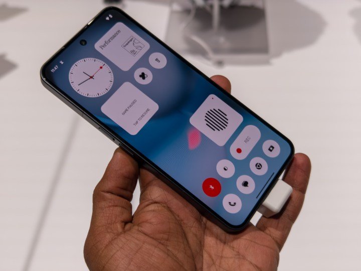 The Nothing Phone 3 in black