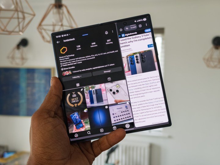 Multitasking on the Galaxy Z Fold 7