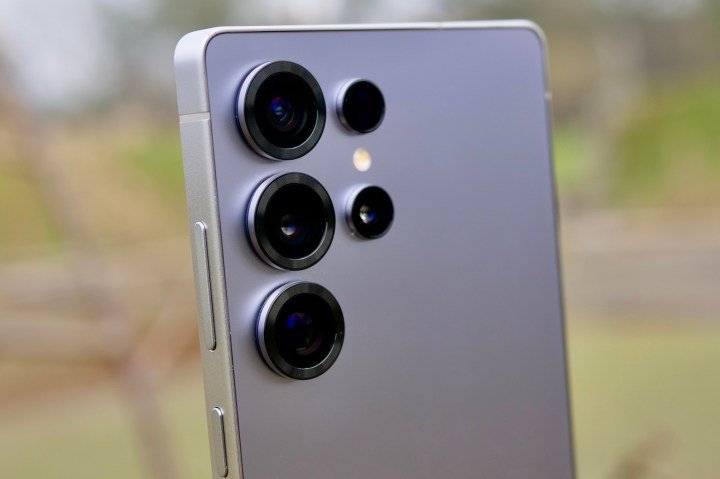 The Samsung Galaxy S25 Ultra's camera.