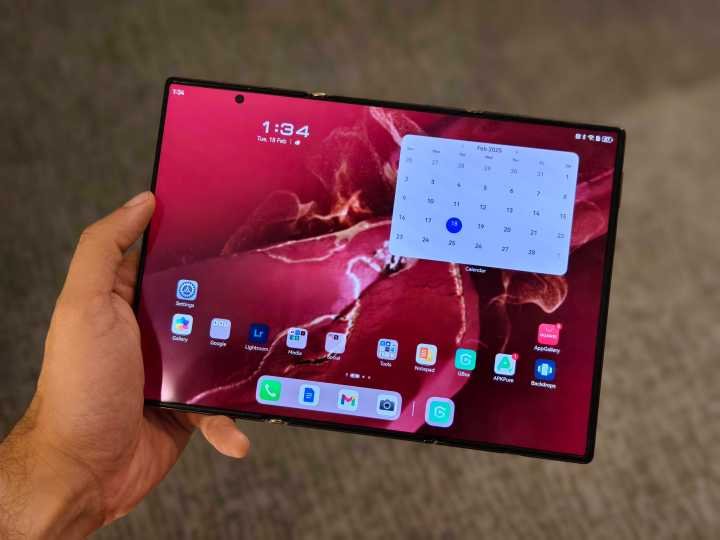 Huawei Mate XT Ultimate fully unfolded.
