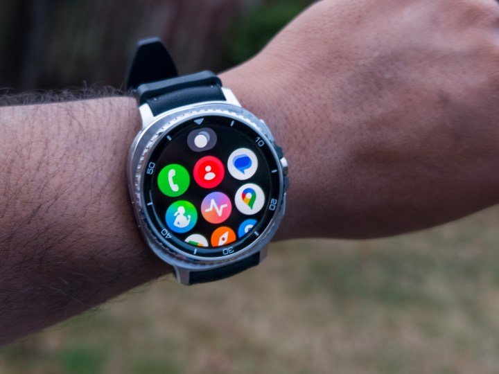 App screen on a Galaxy Watch 8 Classic in Black on a wrist