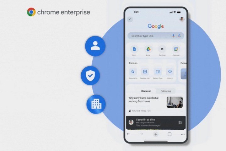 Chrome Enterprise features for mobile.
