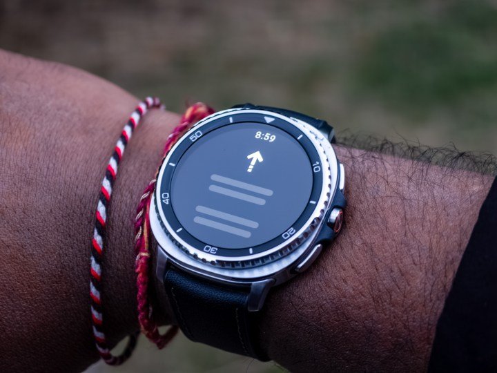 Google Maps navigation on the Galaxy Watch 8 Classic