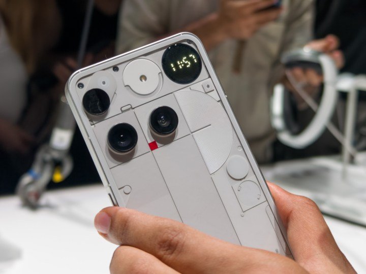 The Nothing phone 3 in white