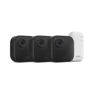 Blink Outdoor 4 (newest model) – Wireless smart security camera, two-year battery life, 1080p HD day and infrared night live view, two-way talk. Sync Module Core included – 3…