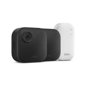 Blink Outdoor 4 (newest model) – Wireless smart security camera, two-year battery life, 1080p HD day and infrared night live view, two-way talk. Sync Module Core included – 2…