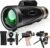 80×100 High Power Monocular Telescope with Smartphone Adapter Tripod, Larger Vision Monoculars for Adults with BAK4 Prism & FMC Lens, Suitable for Bird Watching Hunting Hiking…