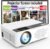 TMY Mini Projector, Upgraded Bluetooth Projector with Screen, 1080P Full HD Portable Projector, Movie Projector Compatible with TV Stick Smartphone/HDMI/USB, indoor & outdoor use